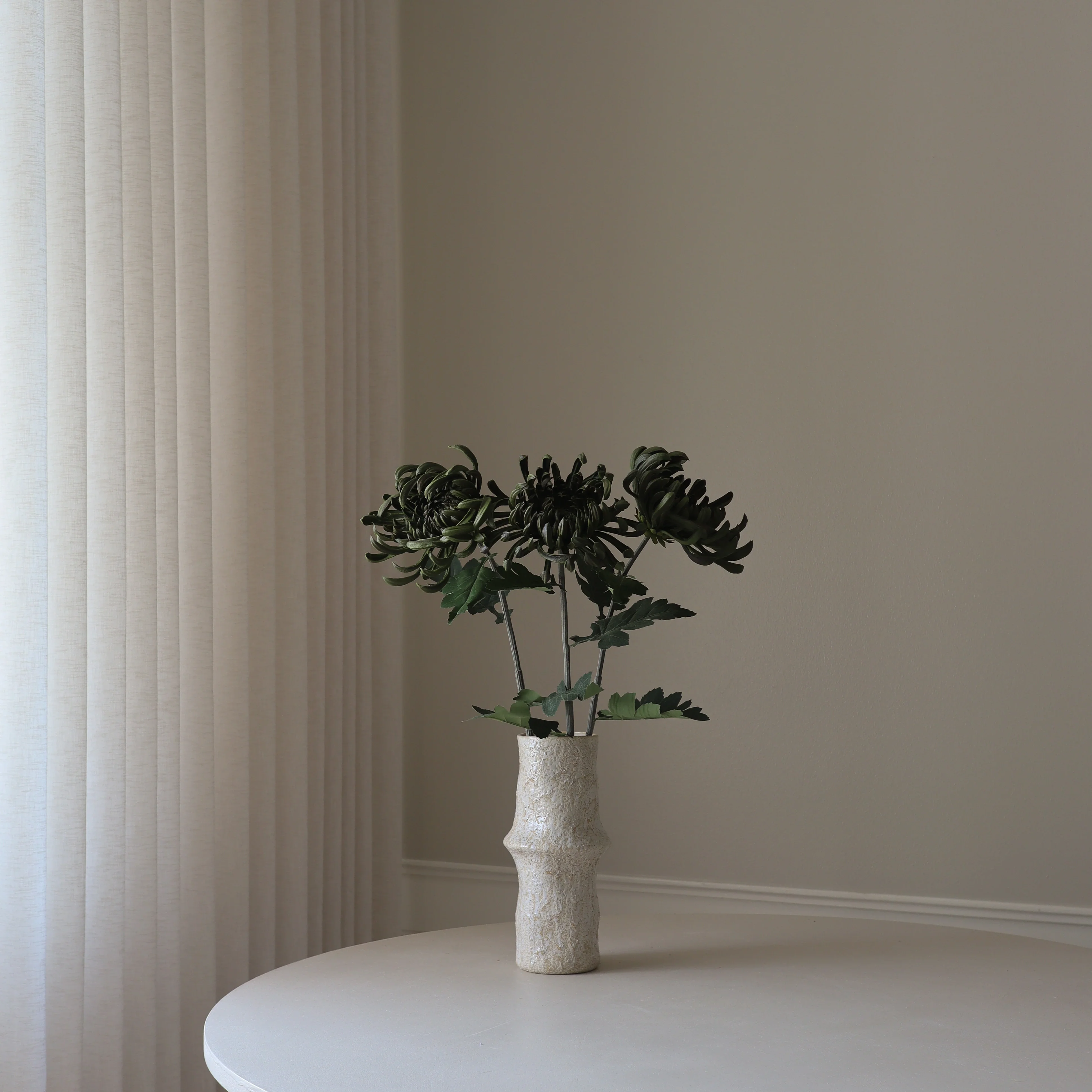 Dark Green Chrysanthemum Flower - Image 3