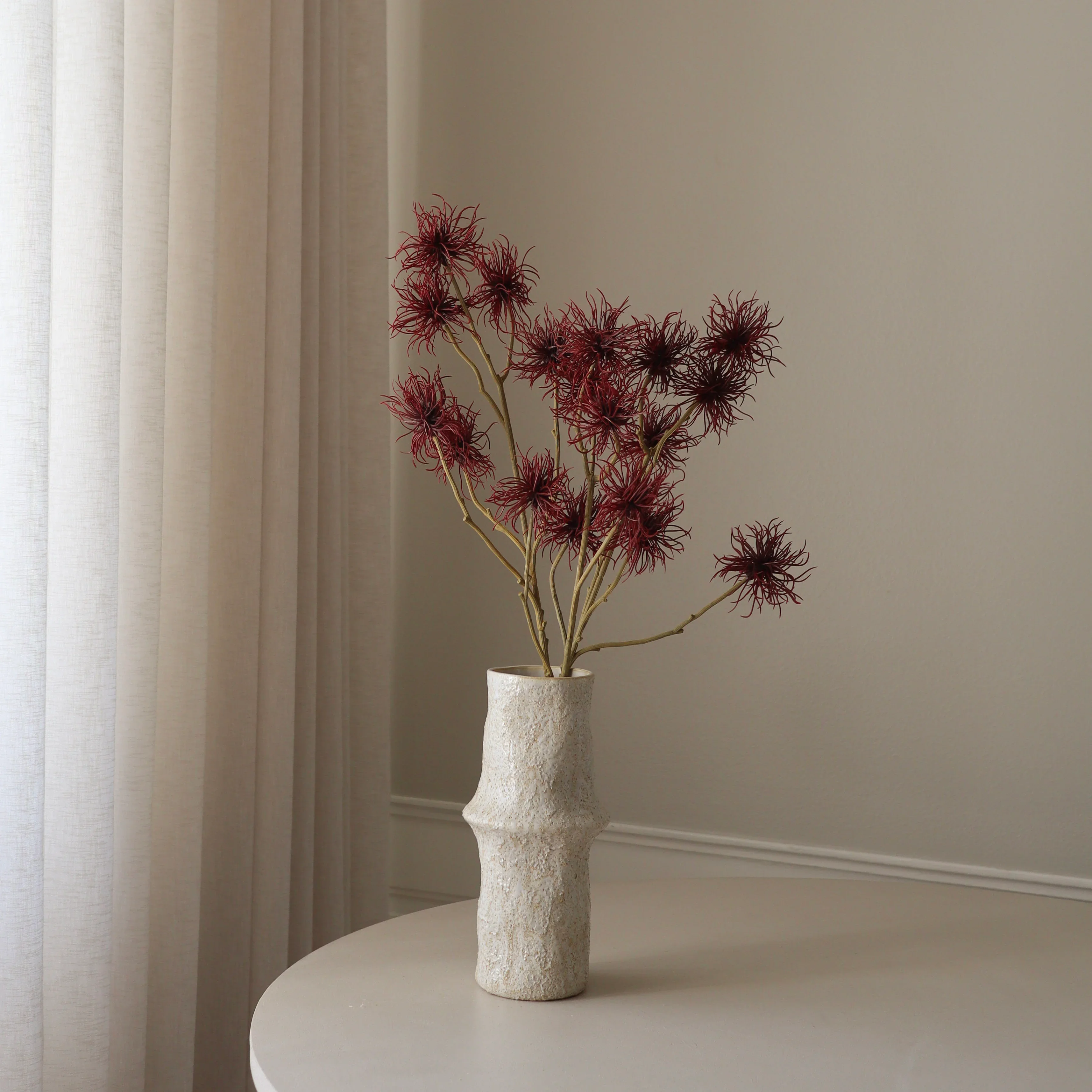 Dark Red Allium Fido Dido Flower - Image 4