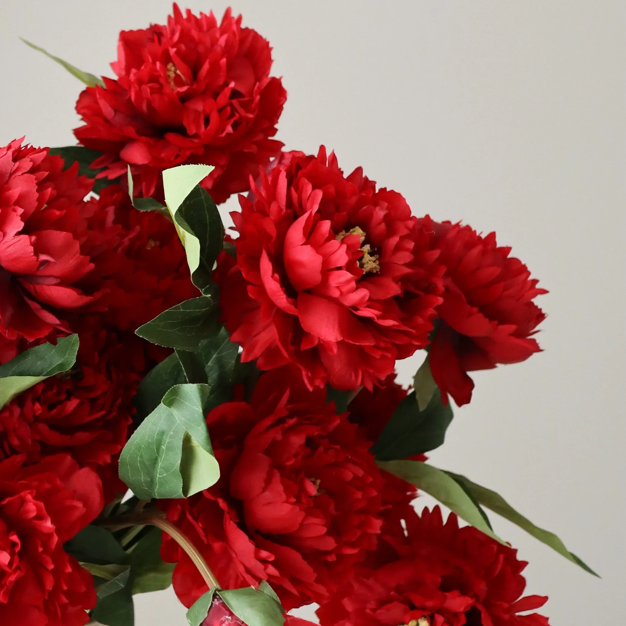 Dark Red Peony Bouquet - Image 2