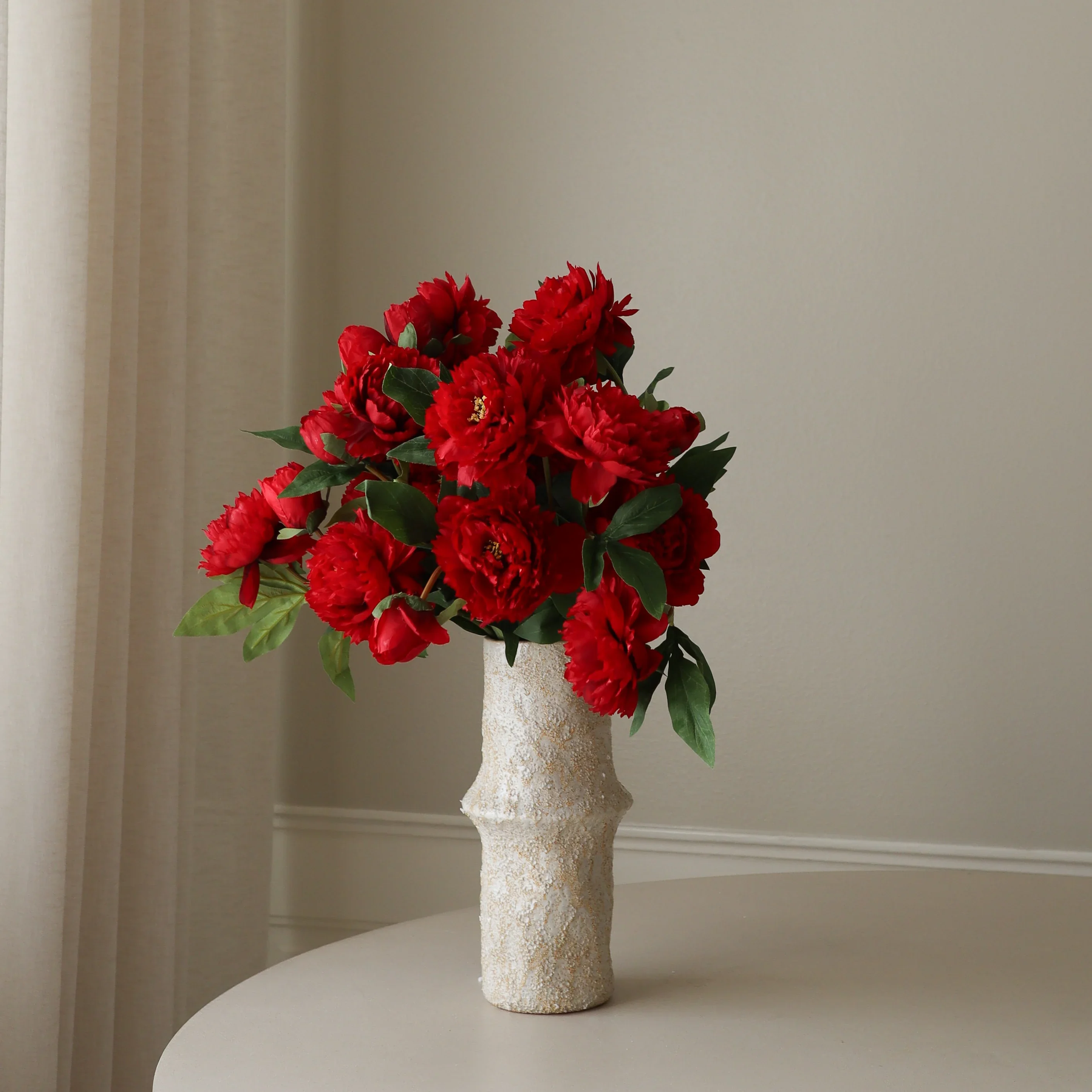 Dark Red Peony Bouquet - Image 3