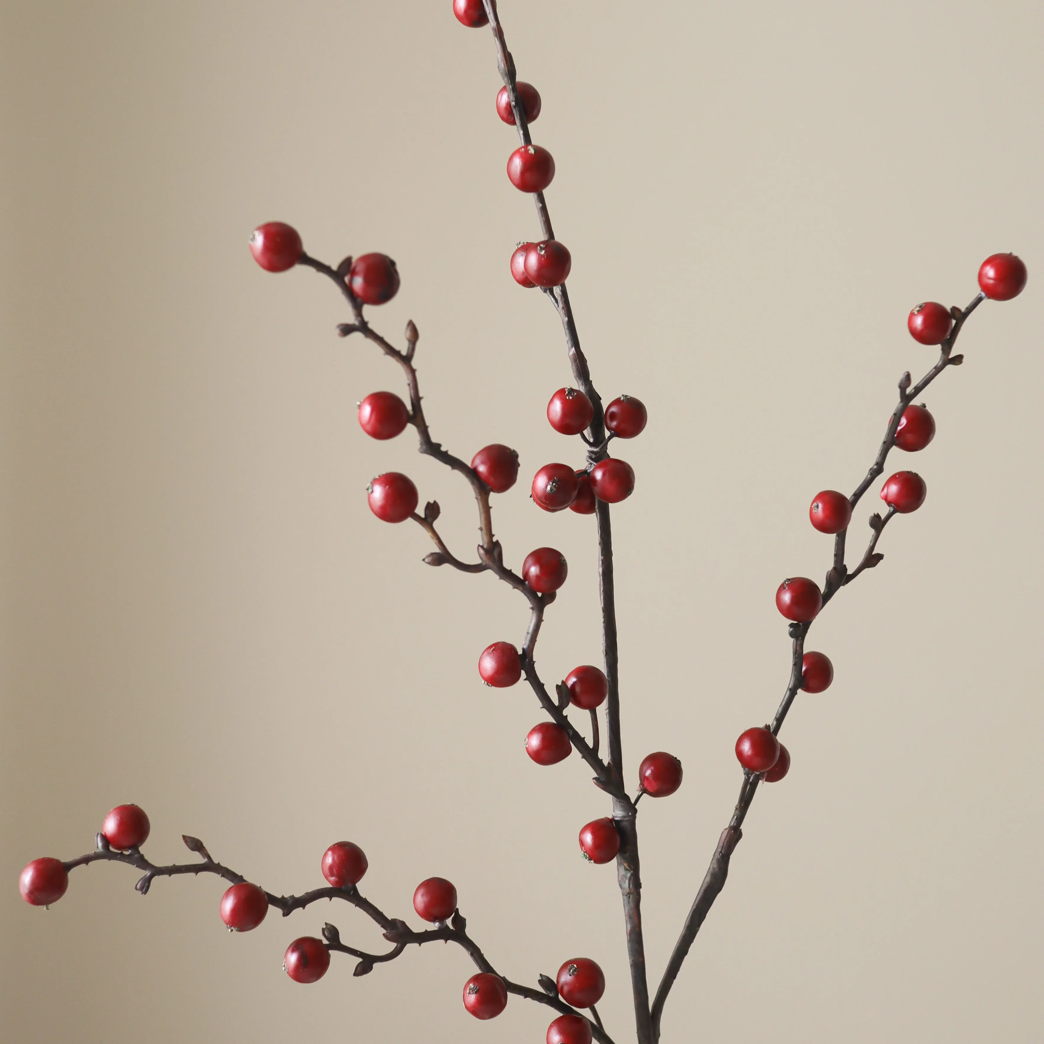 Dark Red Winterberry Branch - Image 3