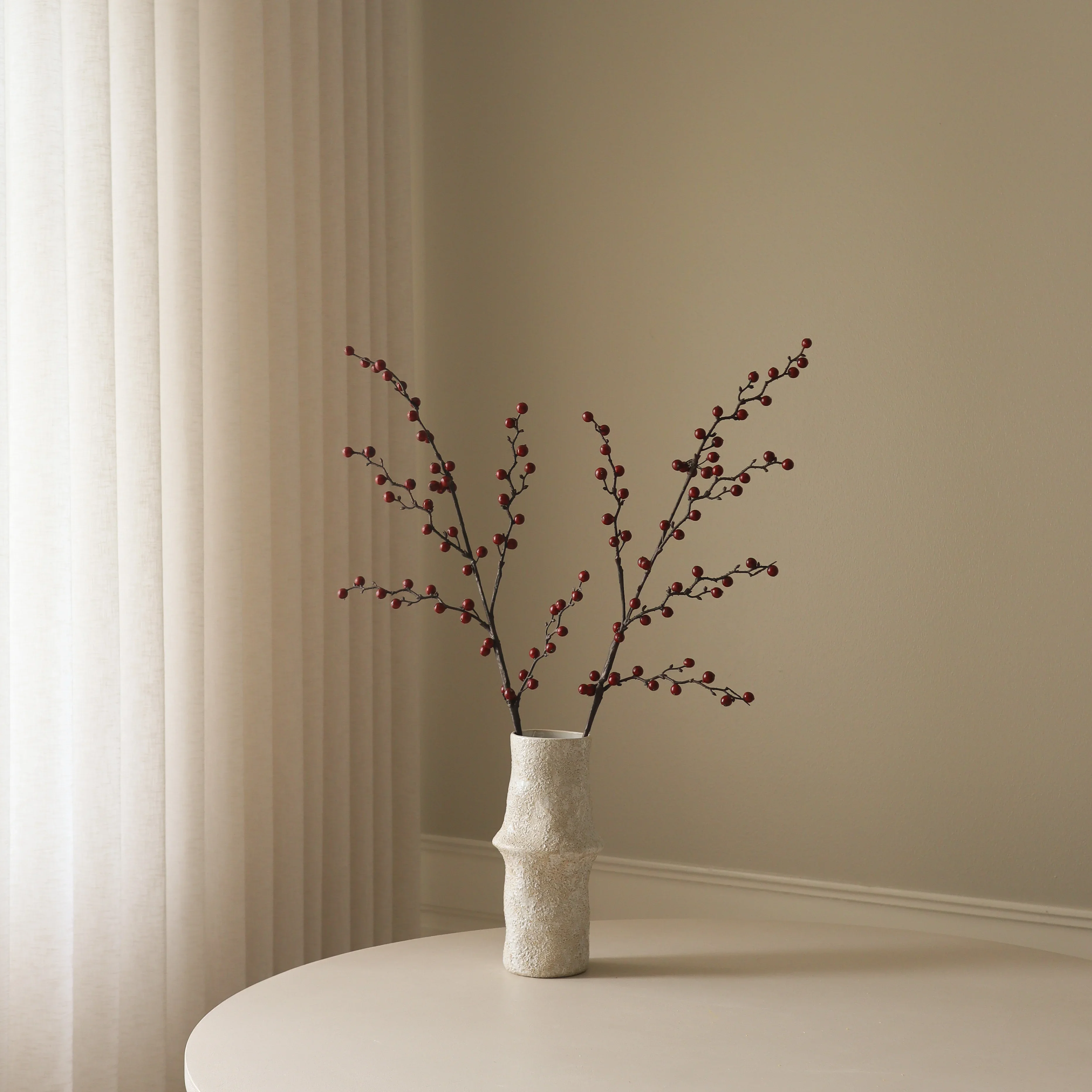 Dark Red Winterberry Branch - Image 4