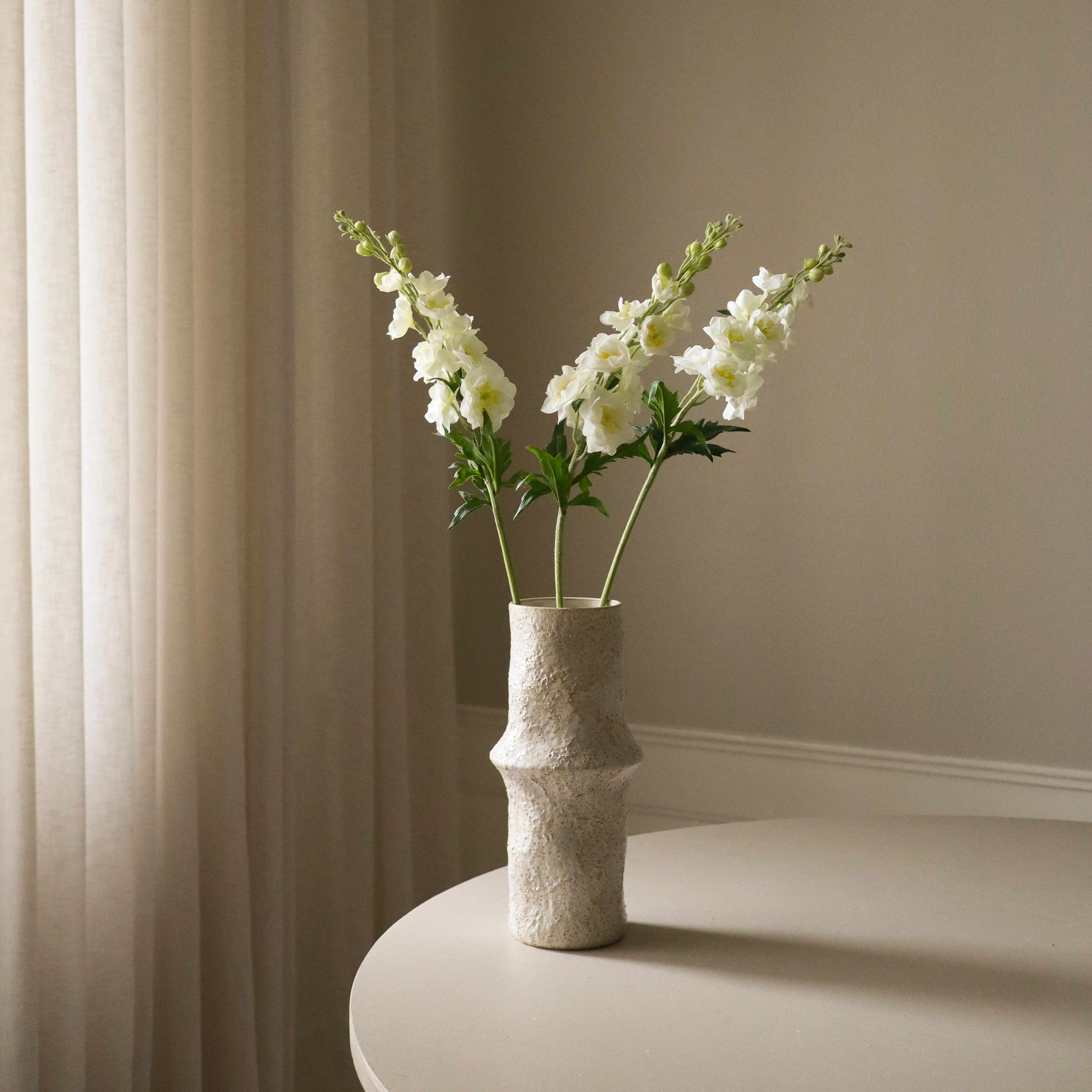 White Delphinium Flower - Image 4