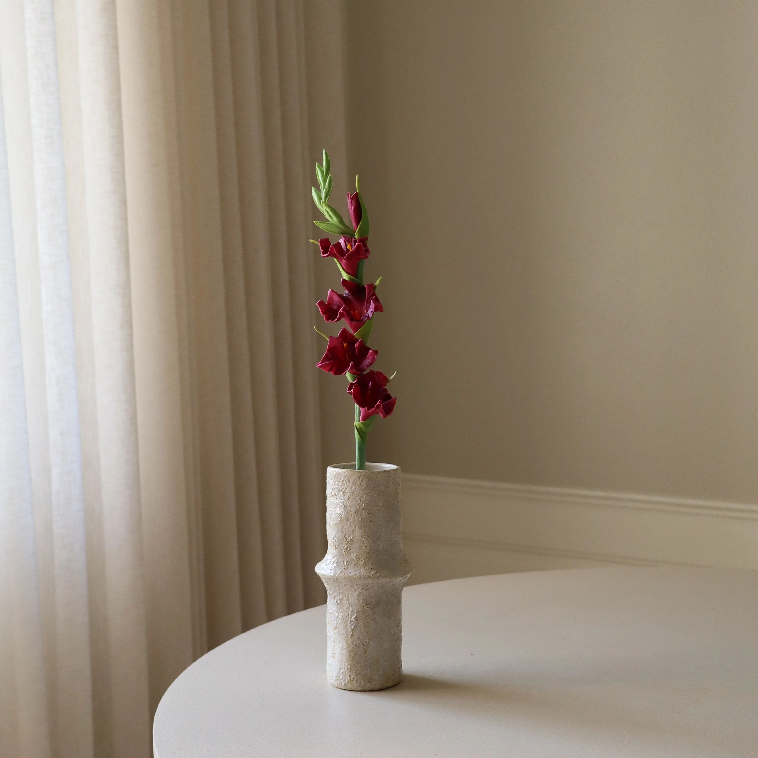 Dark Red Gladiolus Flower