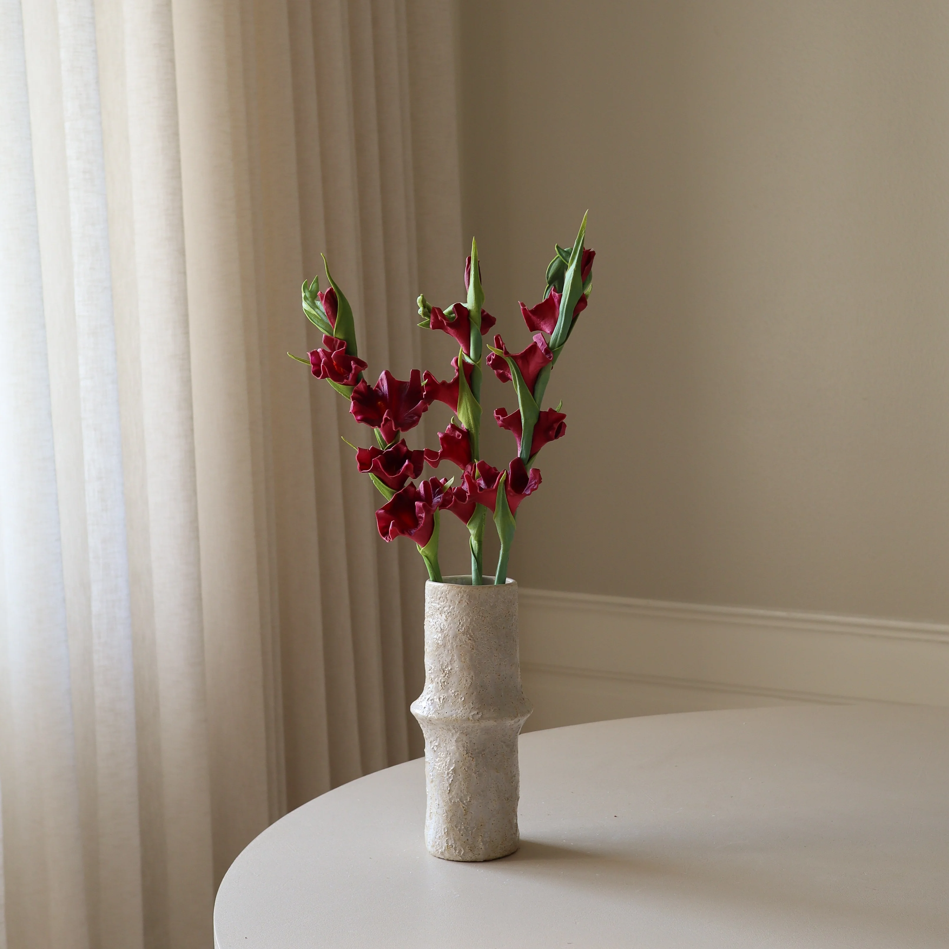 Dark Red Gladiolus Flower - Image 4