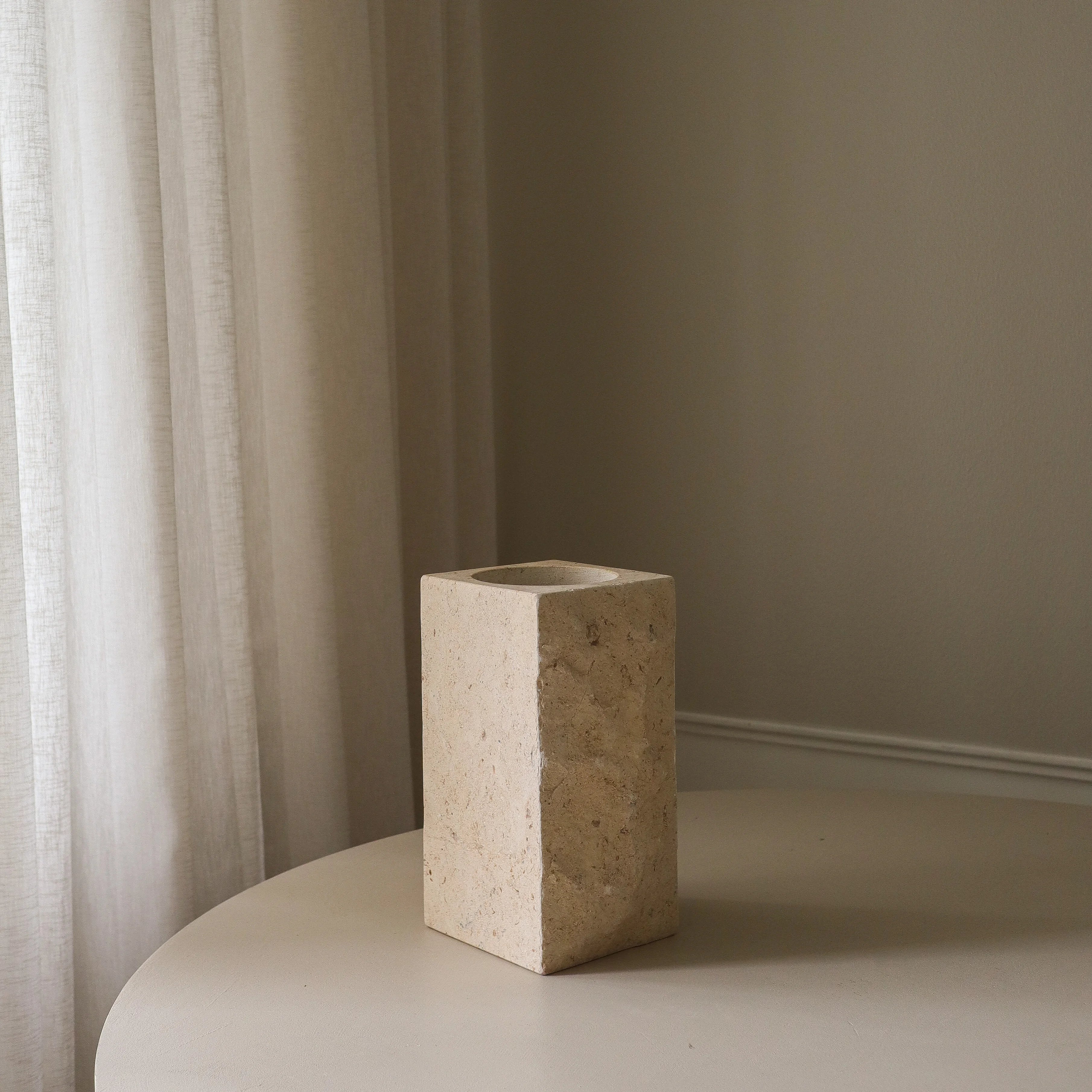 Large Limestone Edge Vase - Image 3