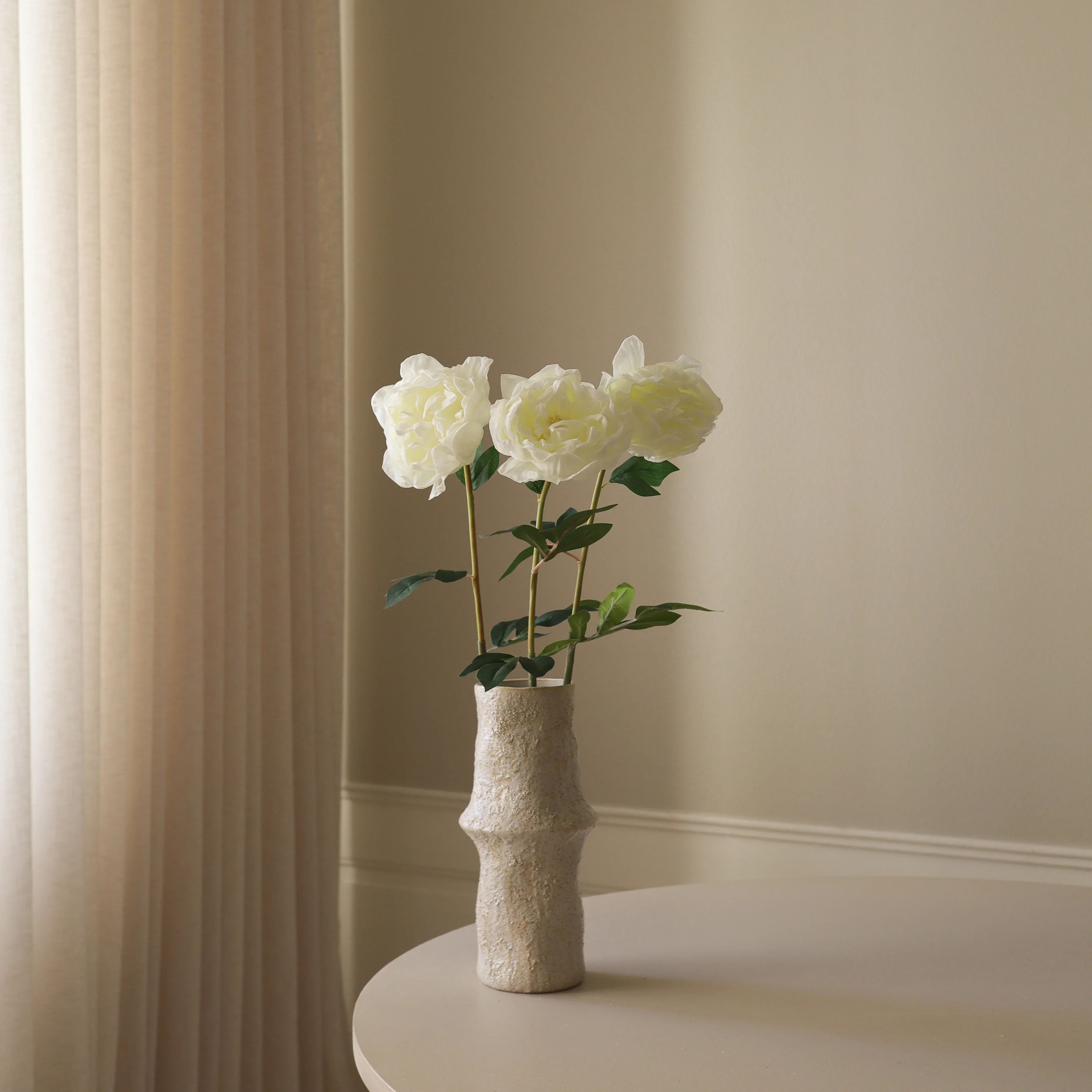 White Large Peony Flower - Image 4