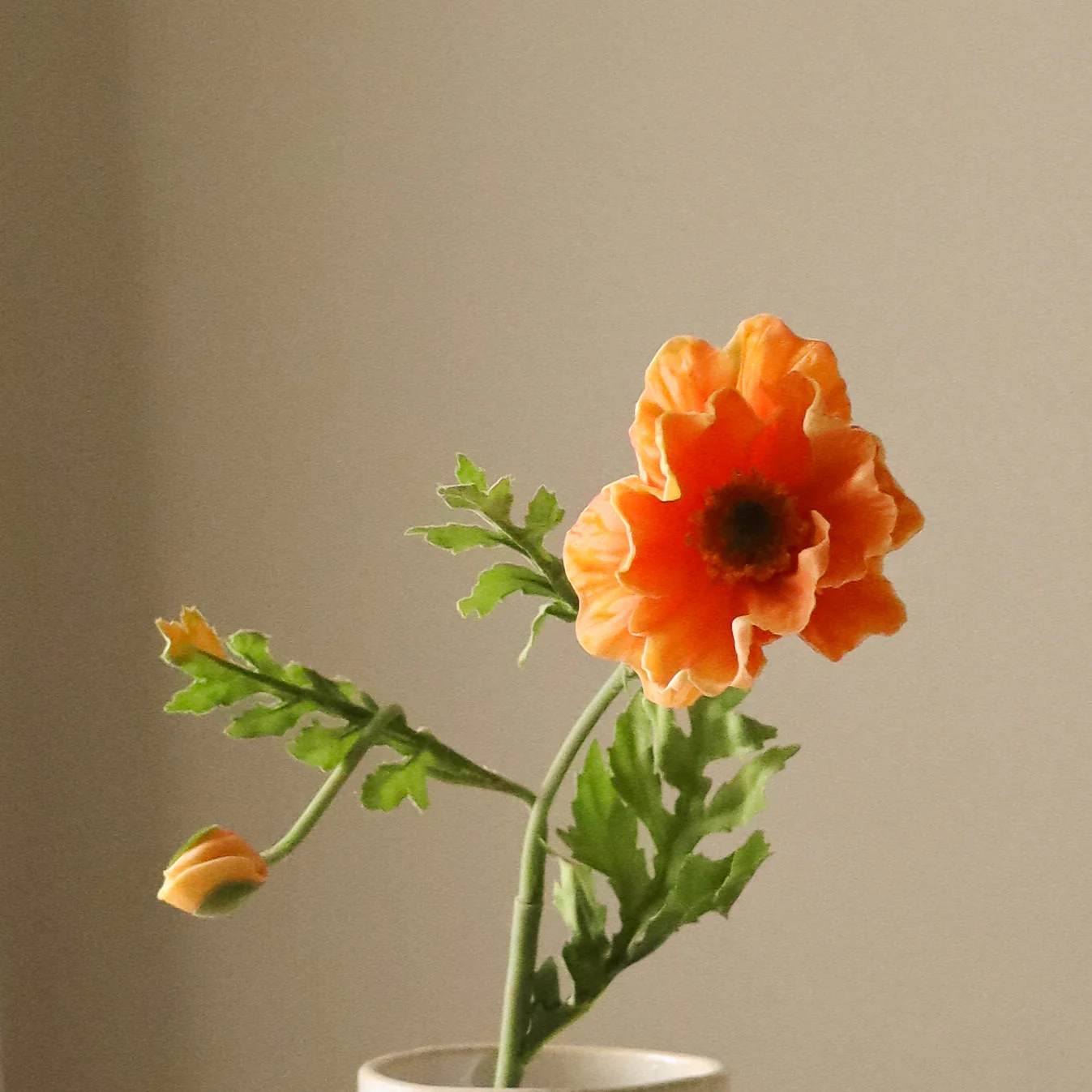 Orange Large Poppy Flower - Image 3