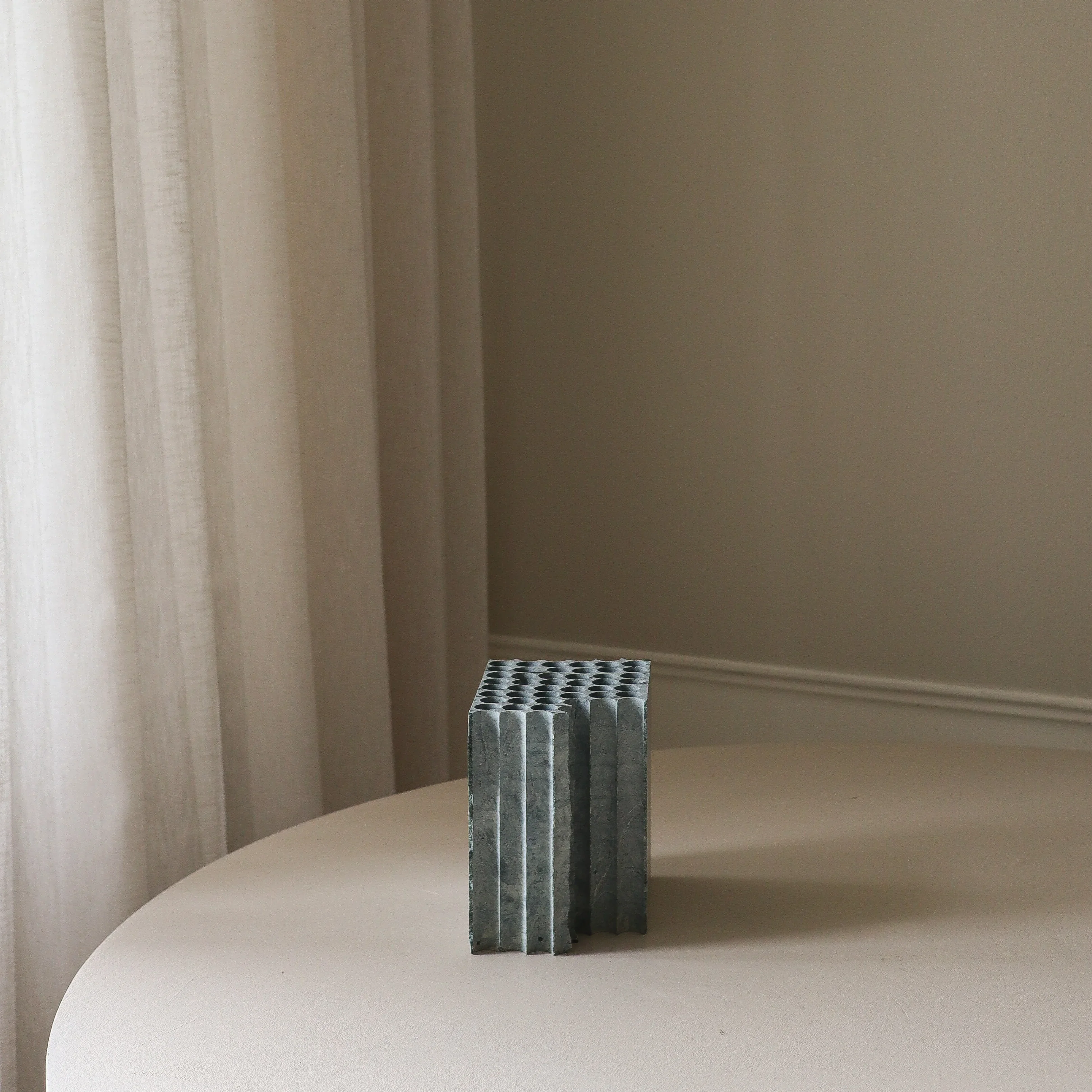 Green Marble Square Vase - Image 3