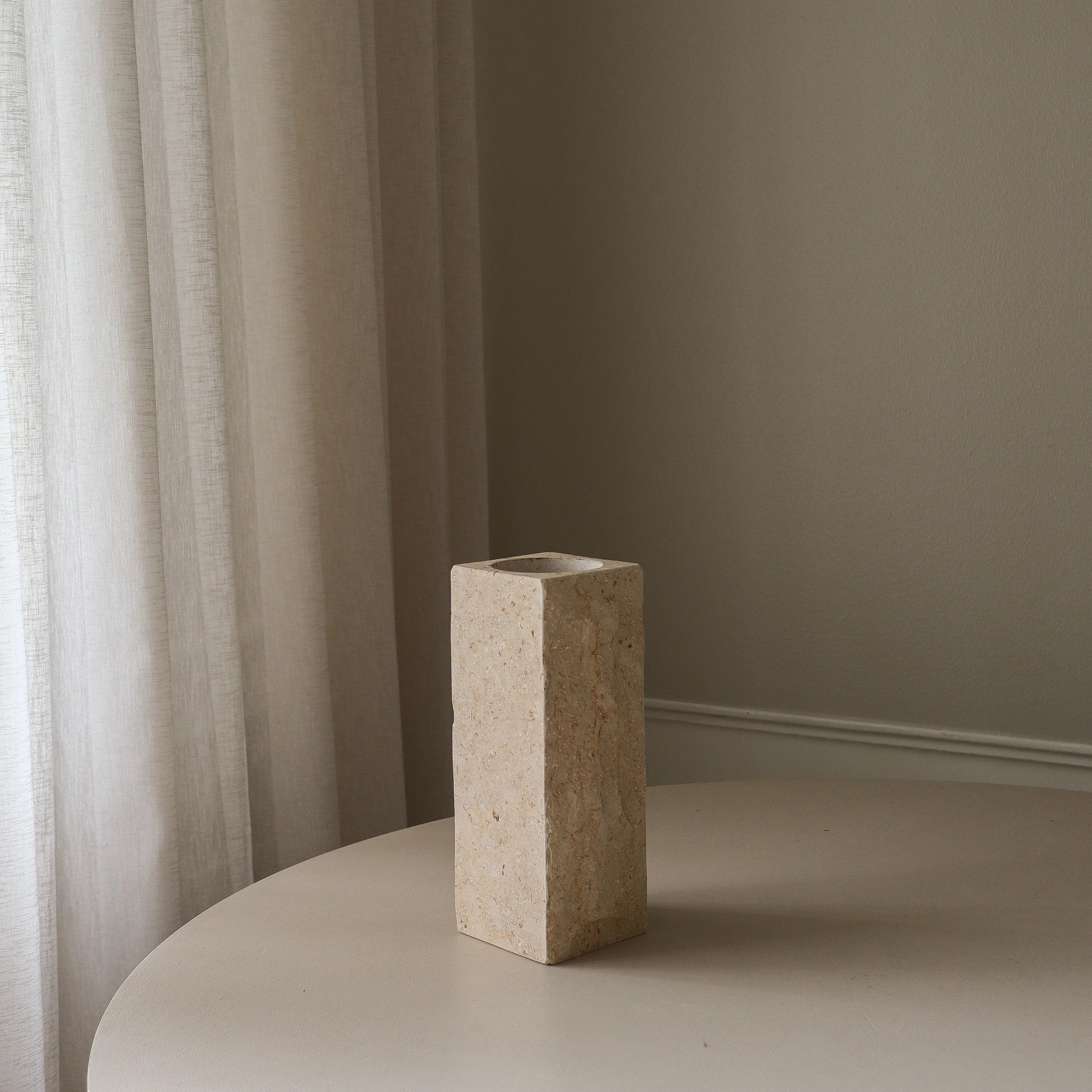 Medium Limestone Edge Vase - Image 3
