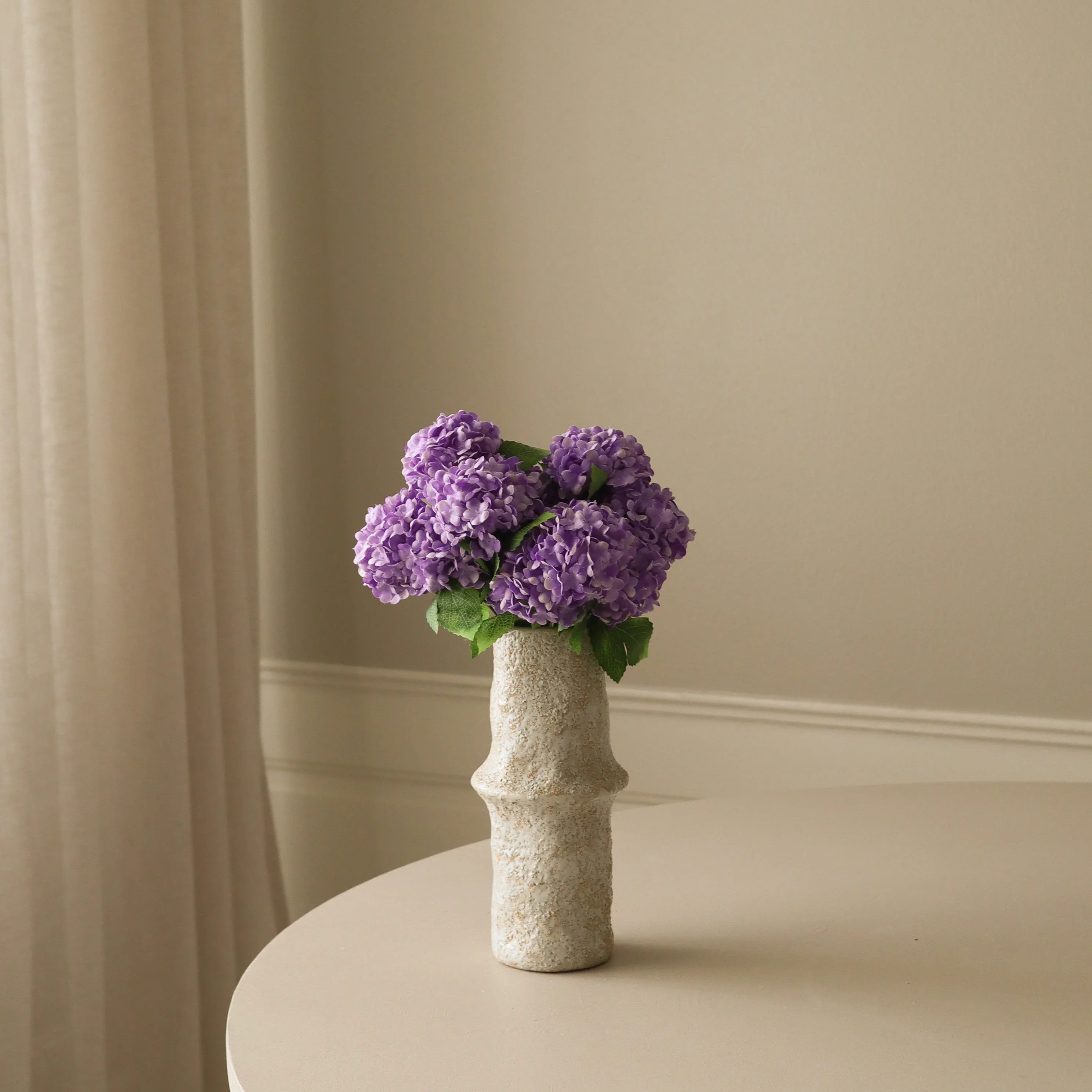 Purple Mini Snowball Hydrangea Bouquet - Image 3
