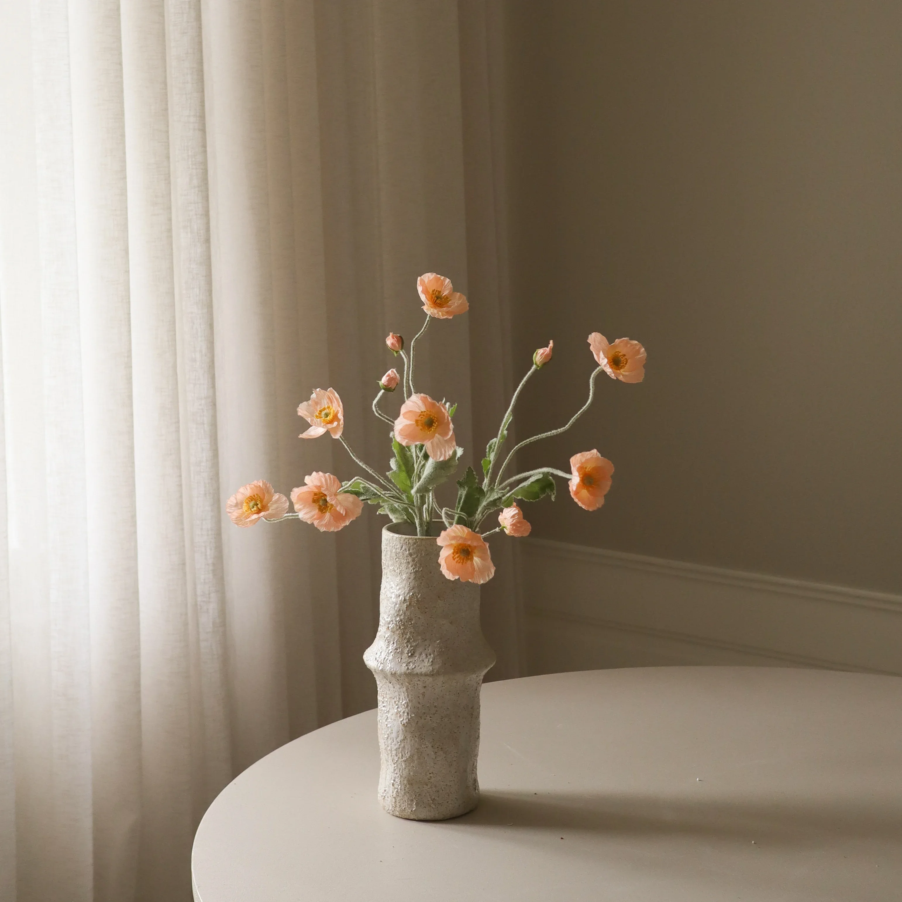 Coral Poppy Flower - Image 4