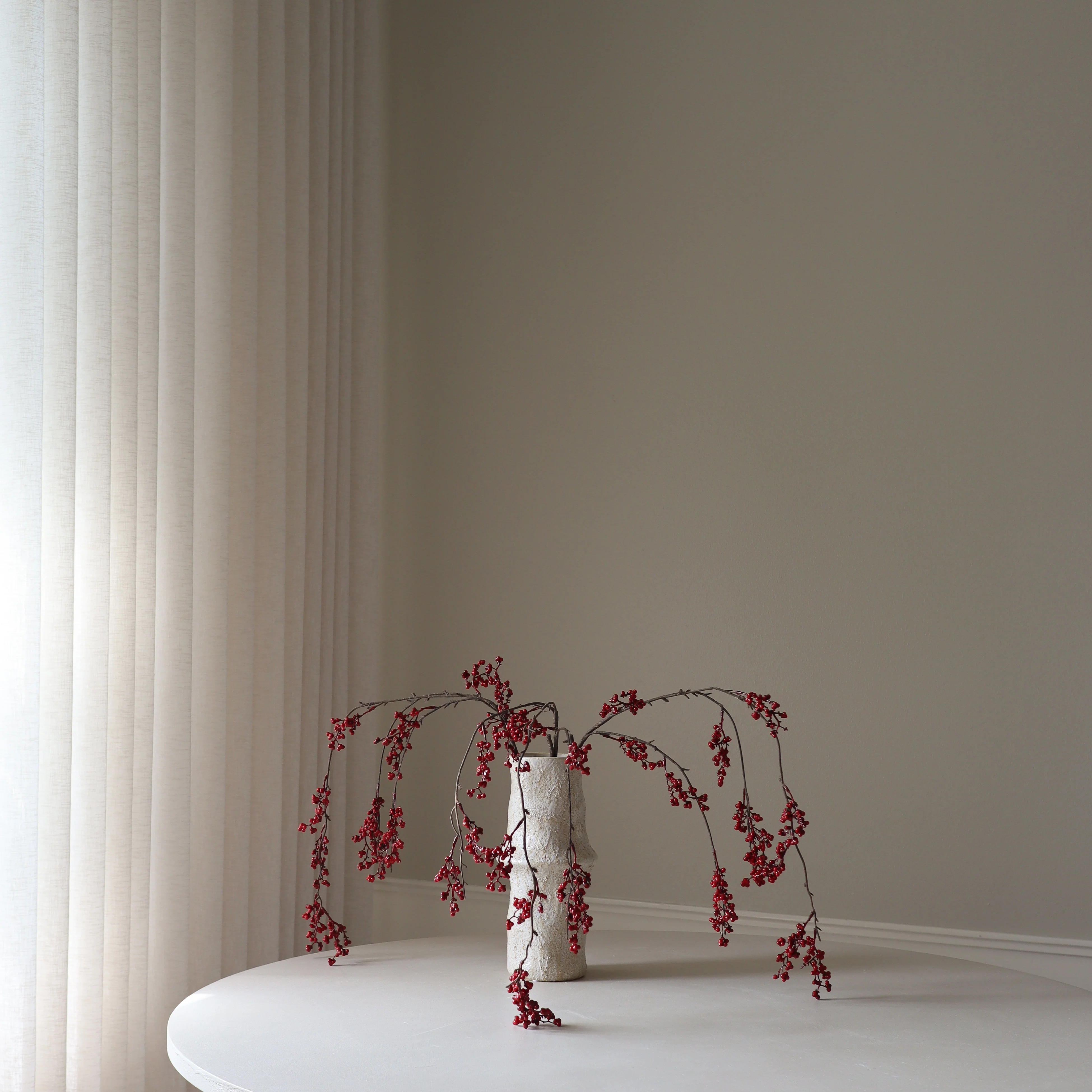 Red Cascading Berry Branch - Image 4