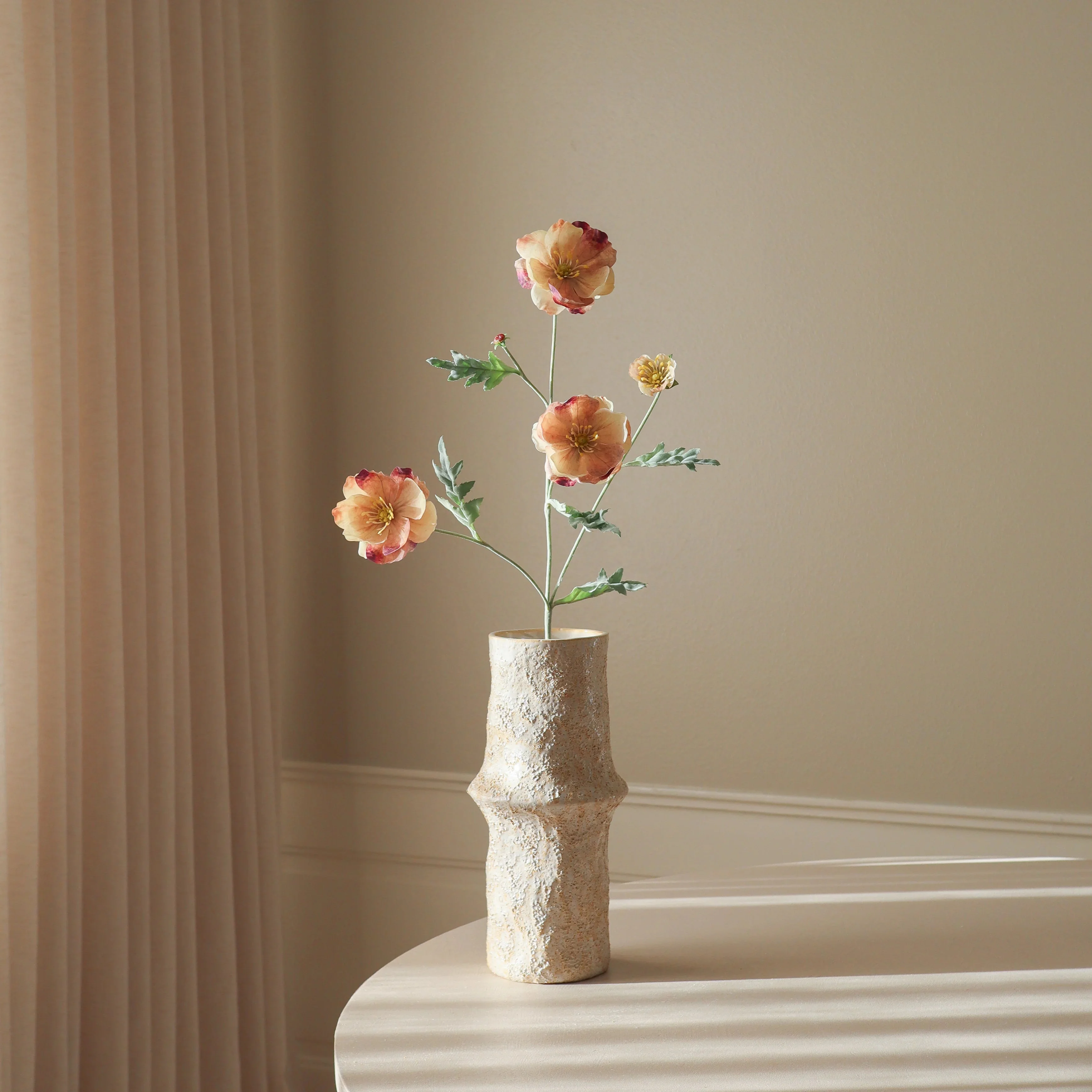 Rose Four Heads Poppy Flower