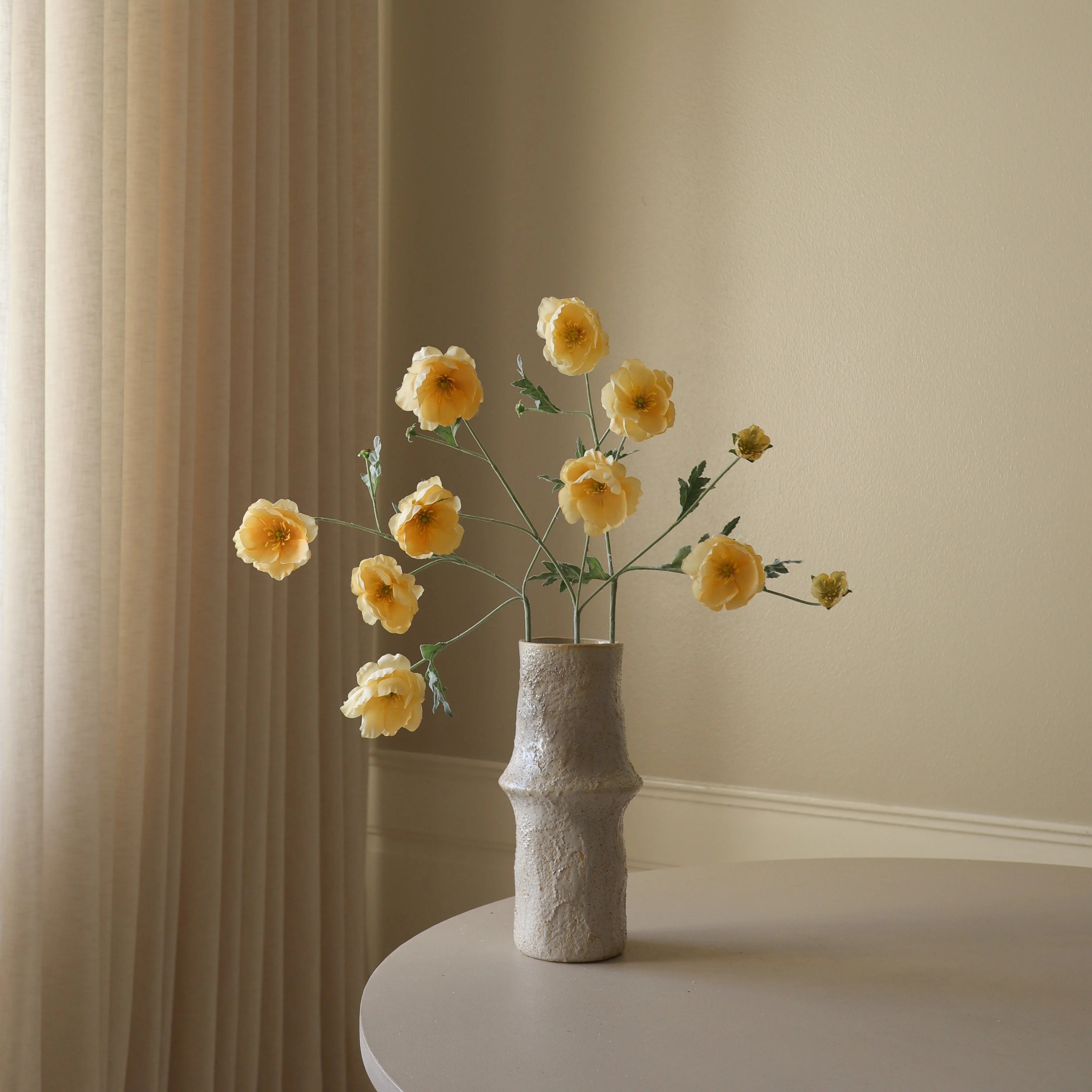 Yellow Four Heads Poppy Flower - Image 3
